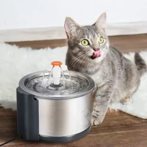 China Factory new designed Stainless Steel Cat Water Fountain