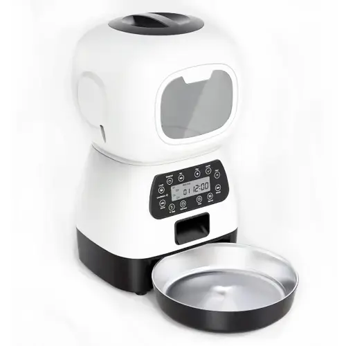 new plastic auto pet feeder with timer