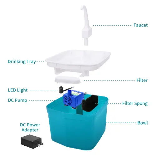 simulation faucet design pet water fountain construct